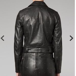 Muubaa Jackets & Coats - Muubaa Midnight Tiny Stud Biker Muubaa Jackets & Coats - Muubaa Midnight Tiny Stud Biker